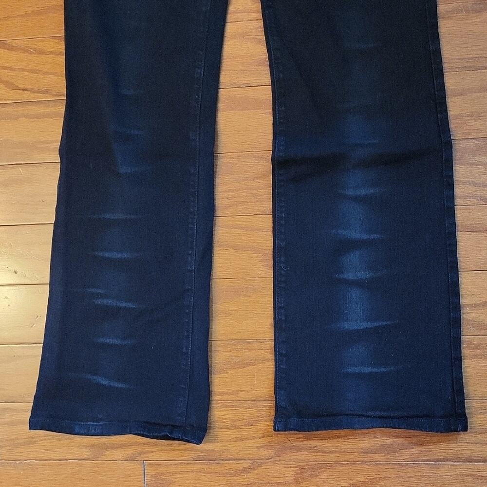 Women's Parkers Jeans Size 14 Mid Rise Dark Blue Straight Leg Jeans 30W X 32L - Picture 5 of 12